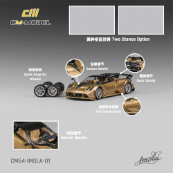 CM 1:64 Pagani Imola Gold Fullcarbon