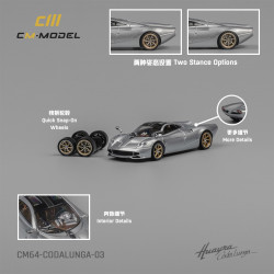 CM 1:64 Pagani Codalunga Metallic silver