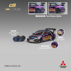 CM 1:64 Misubishi Lancer Evoix Widebody Chromecolour