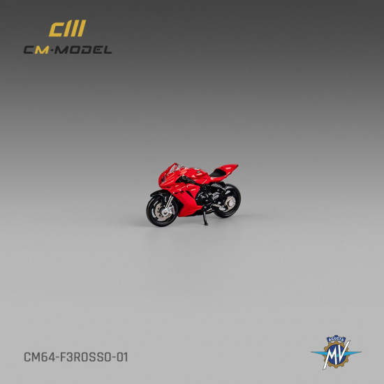 CM 1:64 MV Agusta F3Rosso Red With Showgirl