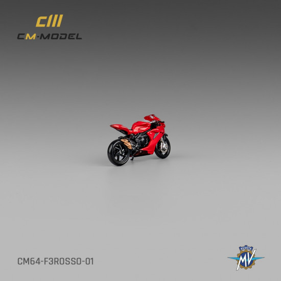 CM 1:64 MV Agusta F3Rosso Red With Showgirl