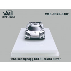 VMB 1/64 Koenigsegg CCXR Trevita Silver