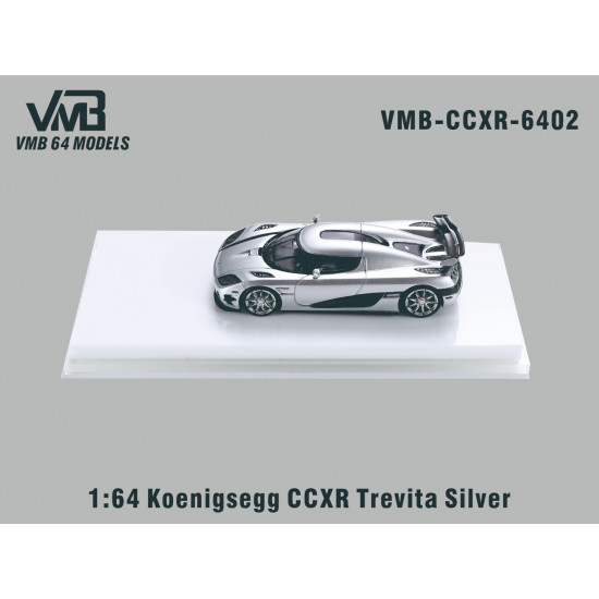 VMB 1/64 Koenigsegg CCXR Trevita Silver