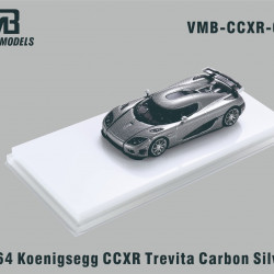 VMB 1/64 Koenigsegg CCXR Trevita Carbon Silver