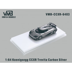 VMB 1/64 Koenigsegg CCXR Trevita Carbon Silver