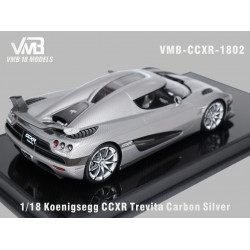 VMB 1/18 Koenigsegg CCXR Trevita Carbon Silver 