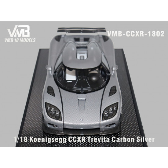 VMB 1/18 Koenigsegg CCXR Trevita Carbon Silver 