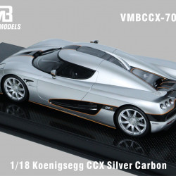 VMB 1/18 Koenigsegg CCX Silver Carbon