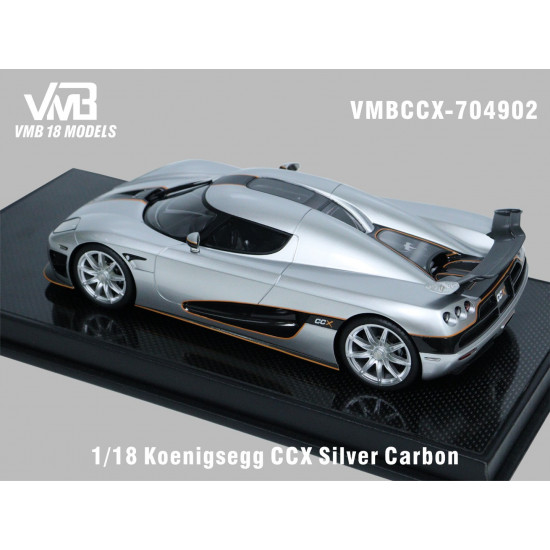 VMB 1/18 Koenigsegg CCX Silver Carbon