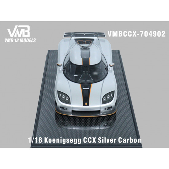 VMB 1/18 Koenigsegg CCX Silver Carbon