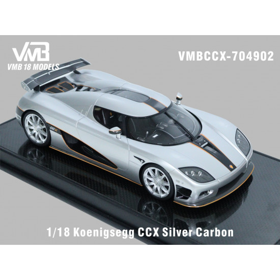 VMB 1/18 Koenigsegg CCX Silver Carbon