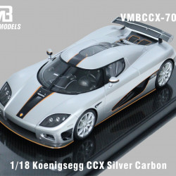 VMB 1/18 Koenigsegg CCX Silver Carbon