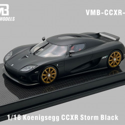 VMB 1/18 Koenigsegg CCXR Storm Black (matte black)