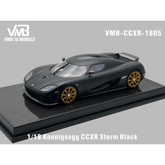 VMB 1/18 Koenigsegg CCXR Storm Black (matte black)