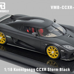 VMB 1/18 Koenigsegg CCXR Storm Black (matte black)