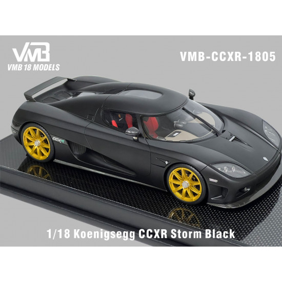 VMB 1/18 Koenigsegg CCXR Storm Black (matte black)