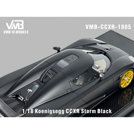 VMB 1/18 Koenigsegg CCXR Storm Black (matte black)