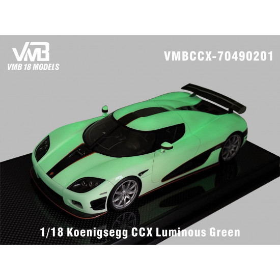 【Customized version】VMB 1/18 Koenigsegg CCX Luminous Green