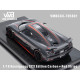 VMB 1/18 Koenigsegg CCX Edition Black Carbon Red Stripe