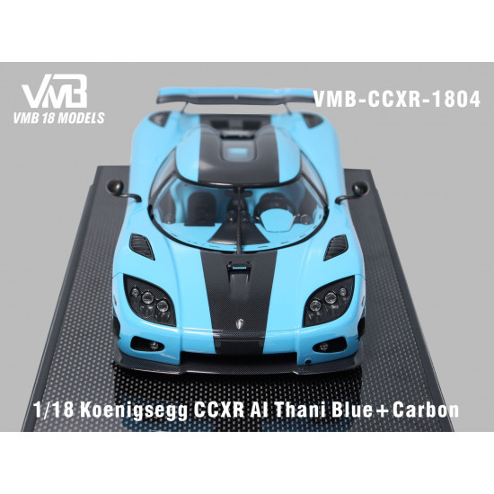 VMB 1/18 Koenigsegg CCXR Al Thani Blue + Carbon