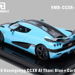 VMB 1/18 Koenigsegg CCXR Al Thani Blue + Carbon