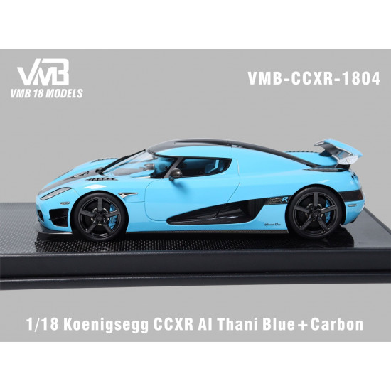 VMB 1/18 Koenigsegg CCXR Al Thani Blue + Carbon